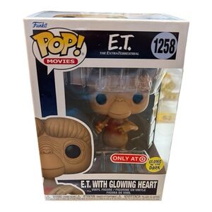 Funko Pop E.T. with Glowing Heart #1258 (Target Exclusive) Glow-in-the-Dark